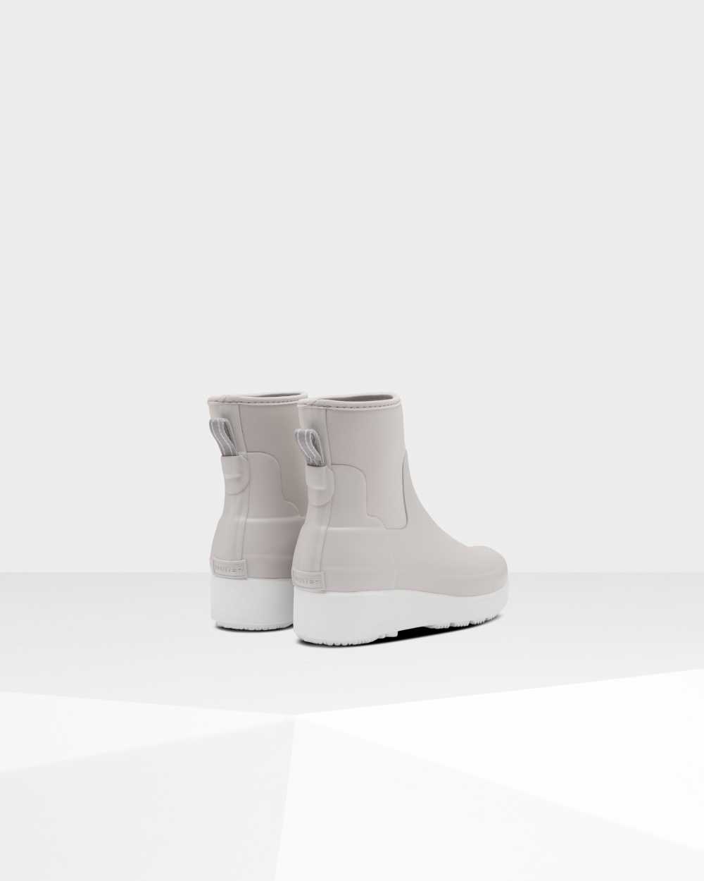 Hunter Refined Slim Fit Neoprene Creeper Women's Chelsea Boots NZ-60598U Grey